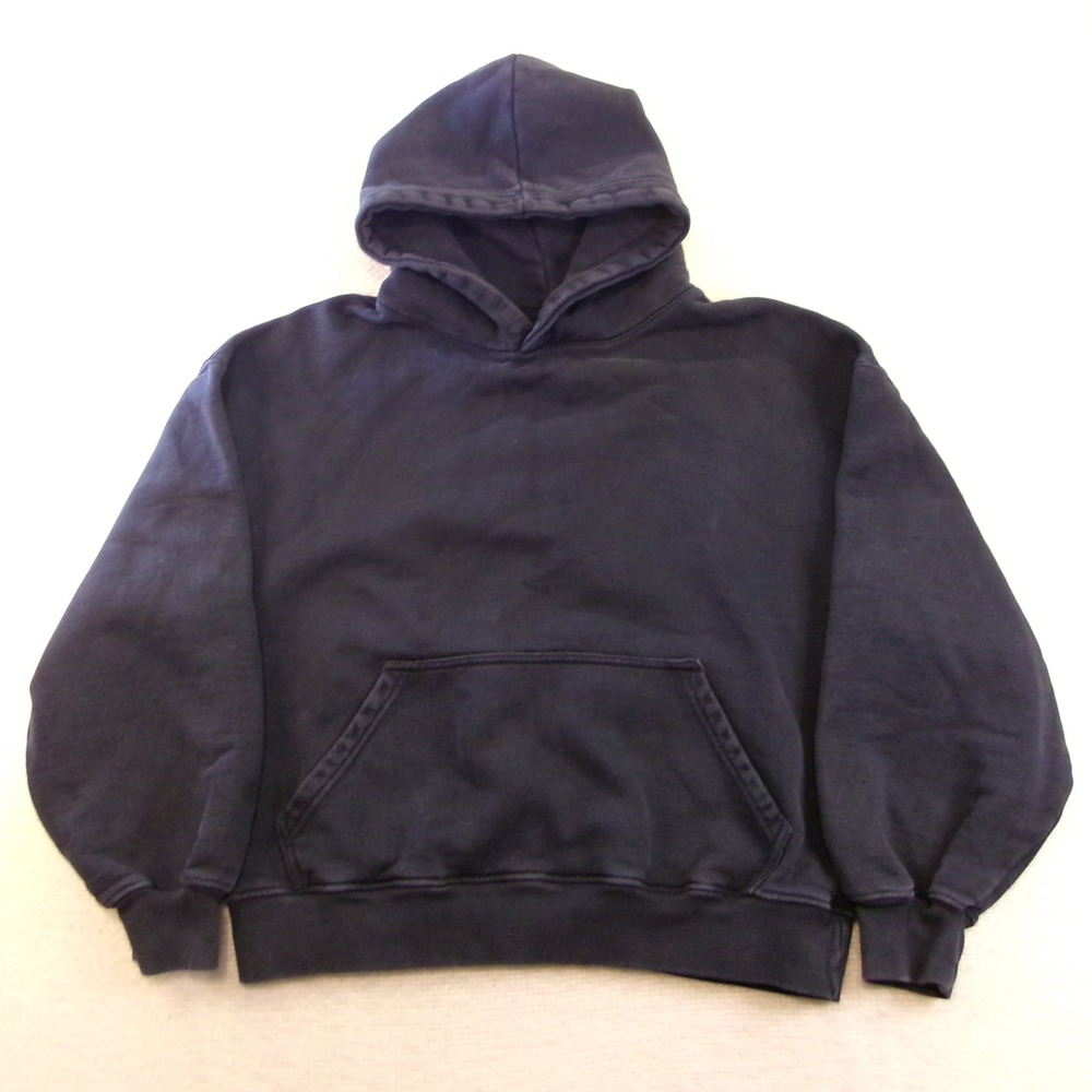 Velour Garments Unisex XS‎ Hoodie Navy Blue Organic Cotton Boxy Streetwear